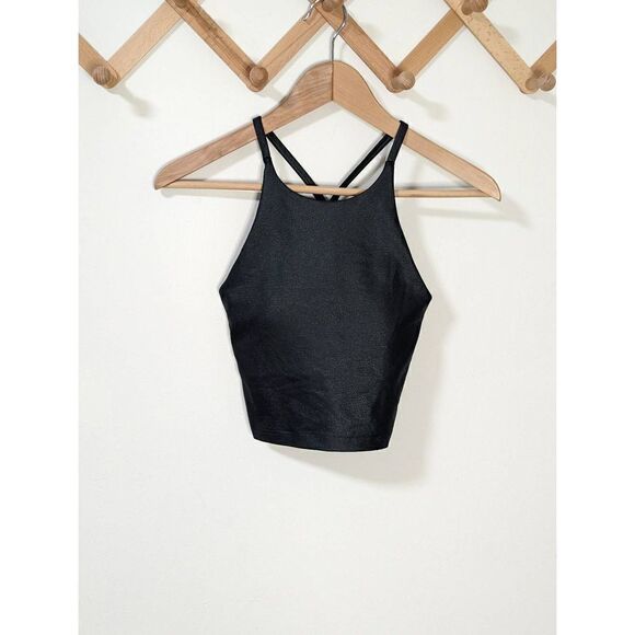 Old Navy Active Metallic Black Sport Tank Top - Size XS - Picture 1 of 4